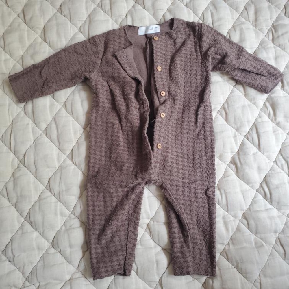 Zara - Cozy Brown Kids One Piece